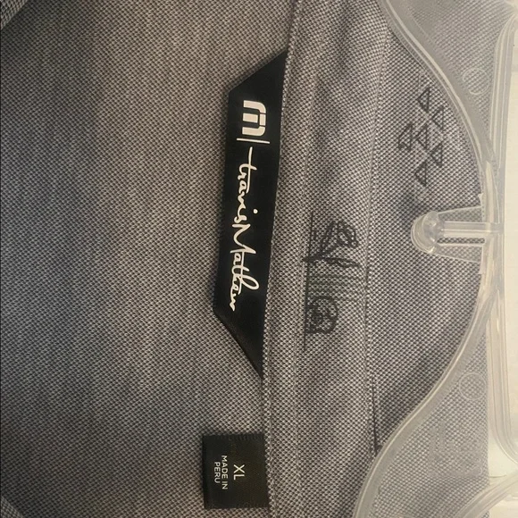 Travis Mathew Charcoal Polo Shirt - Picture 2 of 3